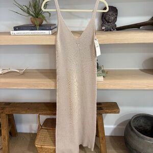 GORGEOUS Zara Ribbed Tank Midi Dress, NWT, Size M